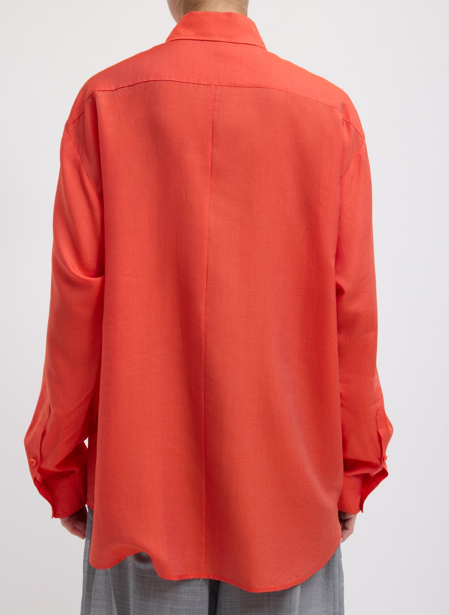 Tibi Silk Voile Easy Pintucked Shirt