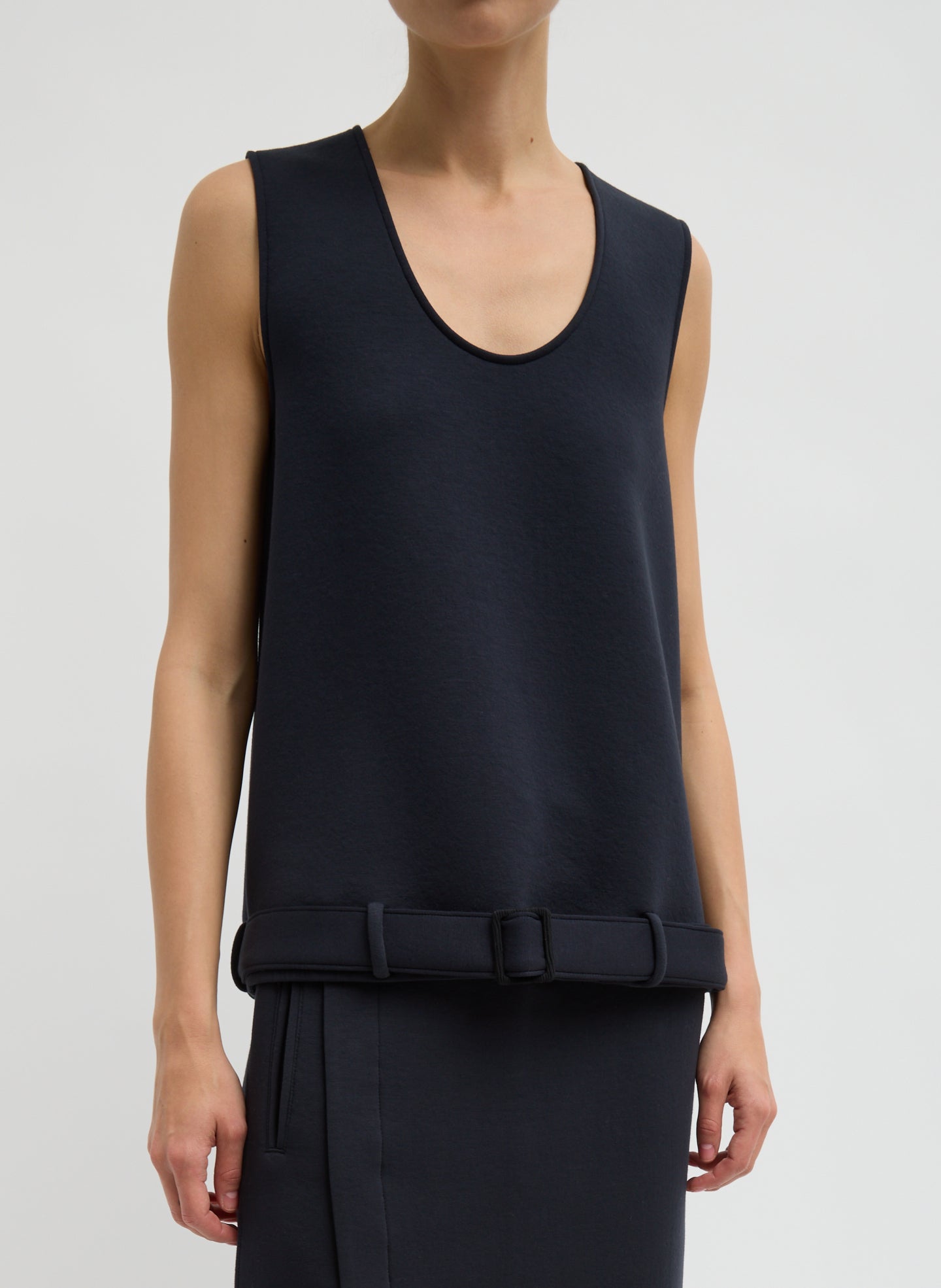 Tibi Bonded Viscose Tank Top