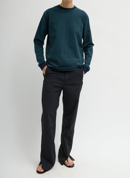Tibi Striped Perfect Unisex Long Sleeve T-Shirt