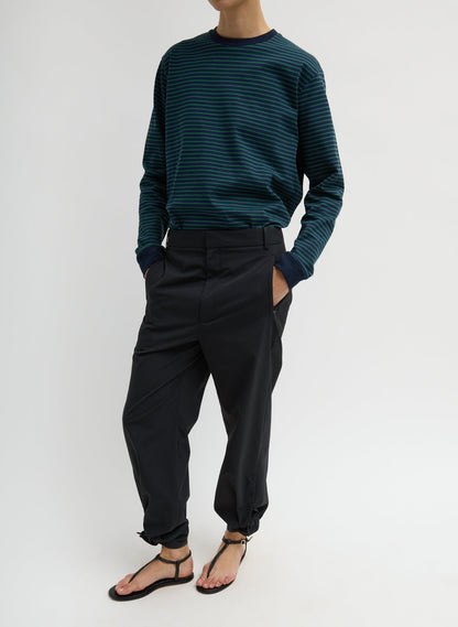 Tibi Striped Perfect Unisex Long Sleeve T-Shirt