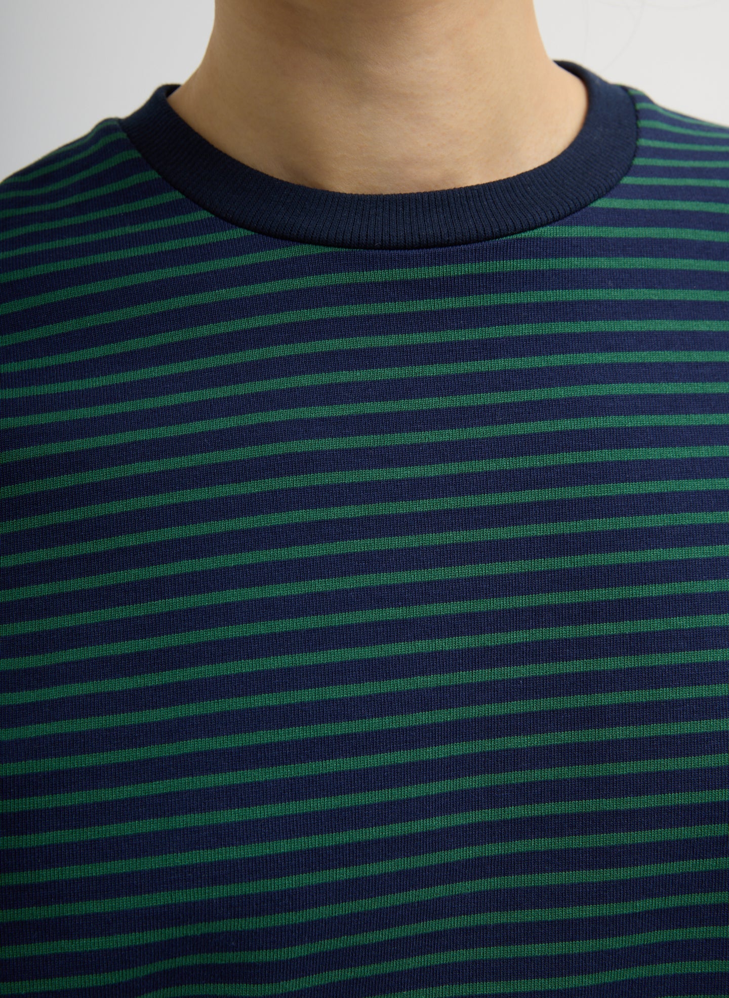 Tibi Striped Perfect Unisex Long Sleeve T-Shirt