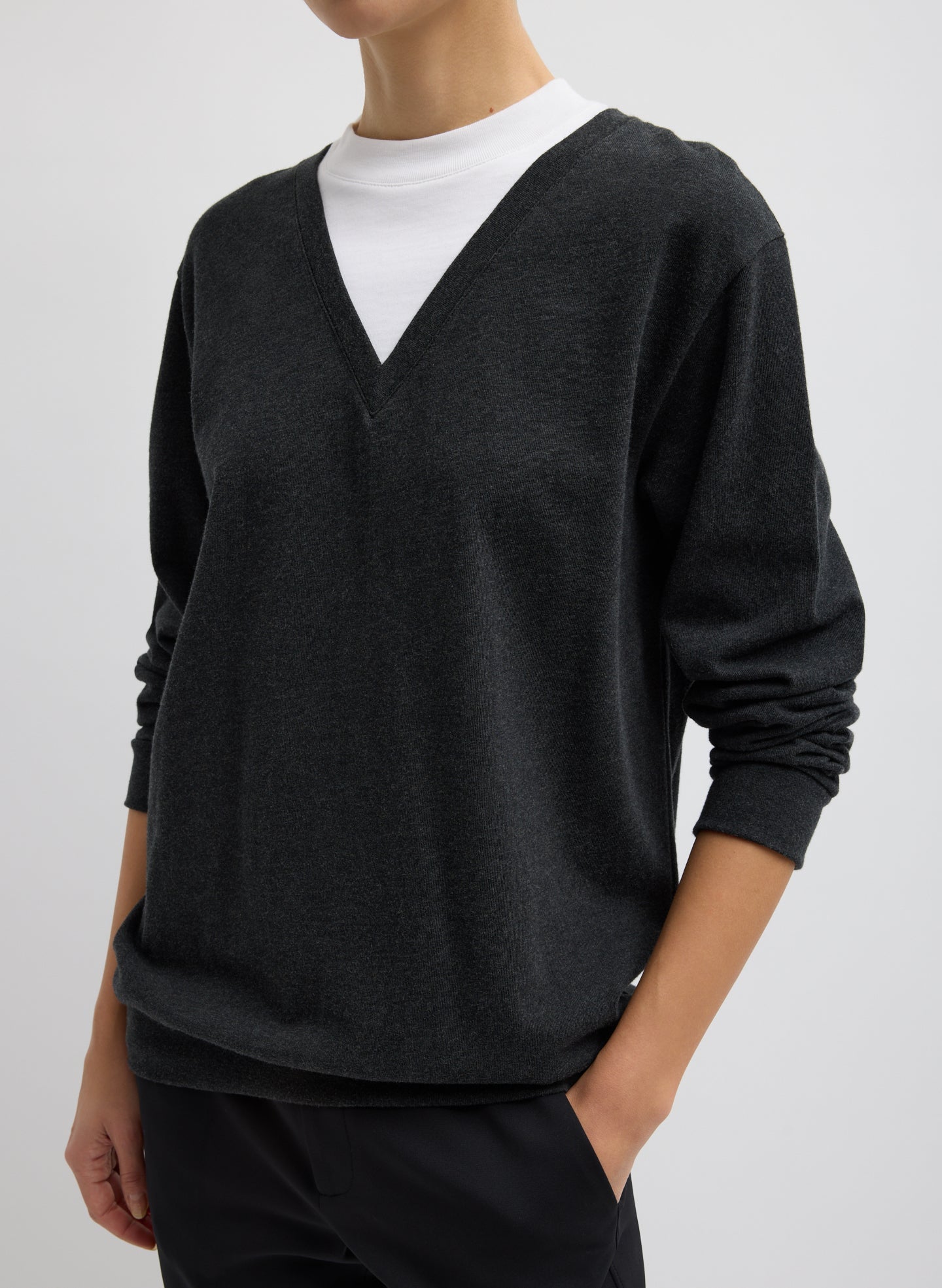 Tibi Perfect T-Shirt Trompe L'oeil Top