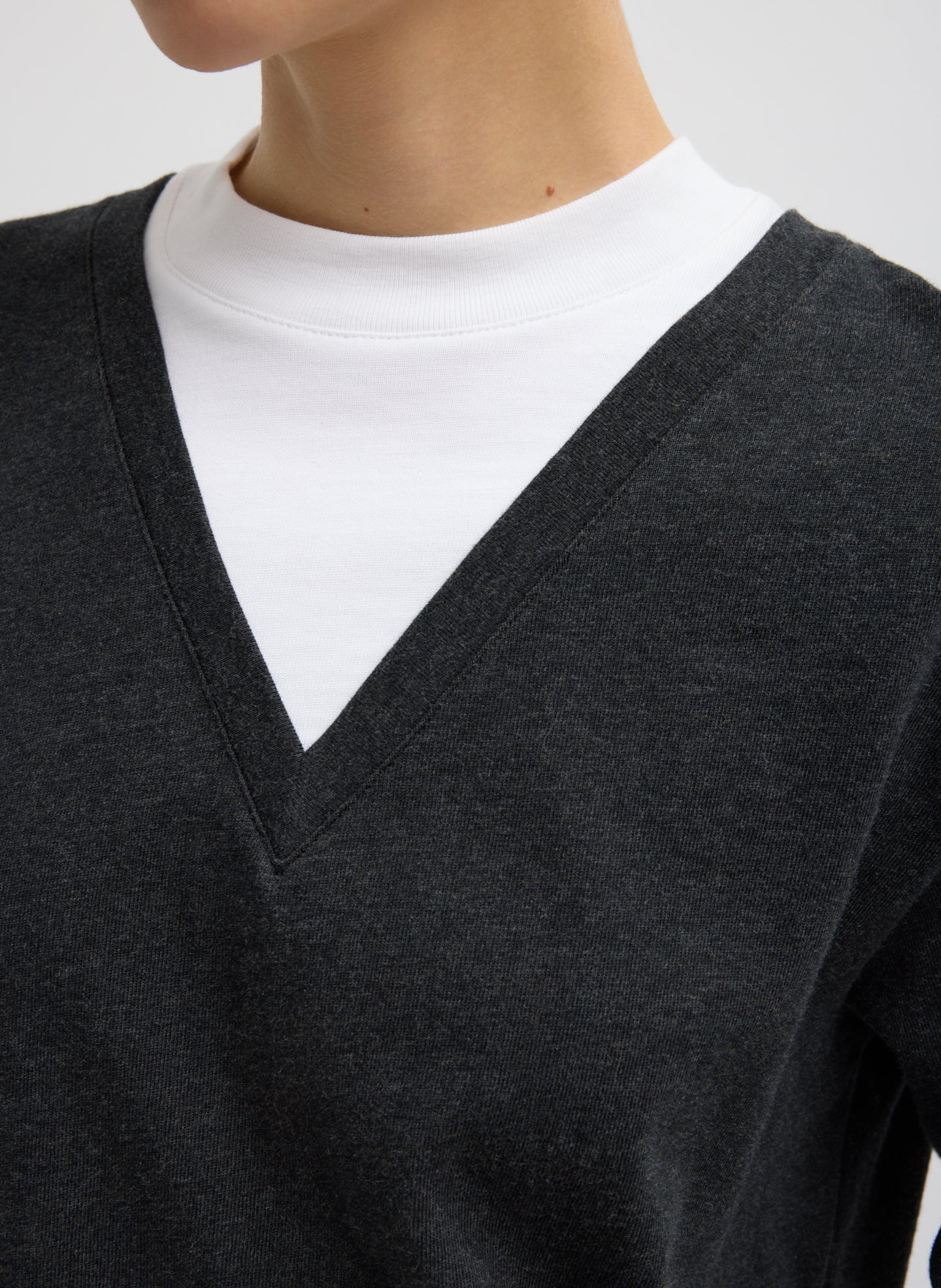 Tibi Perfect T-Shirt Trompe L'oeil Top