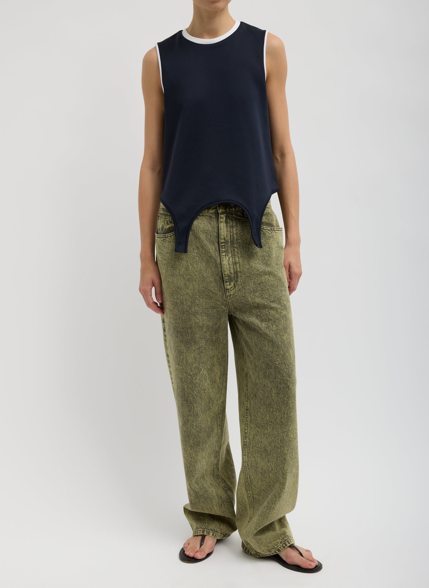 Tibi Active Knit Flip Tank