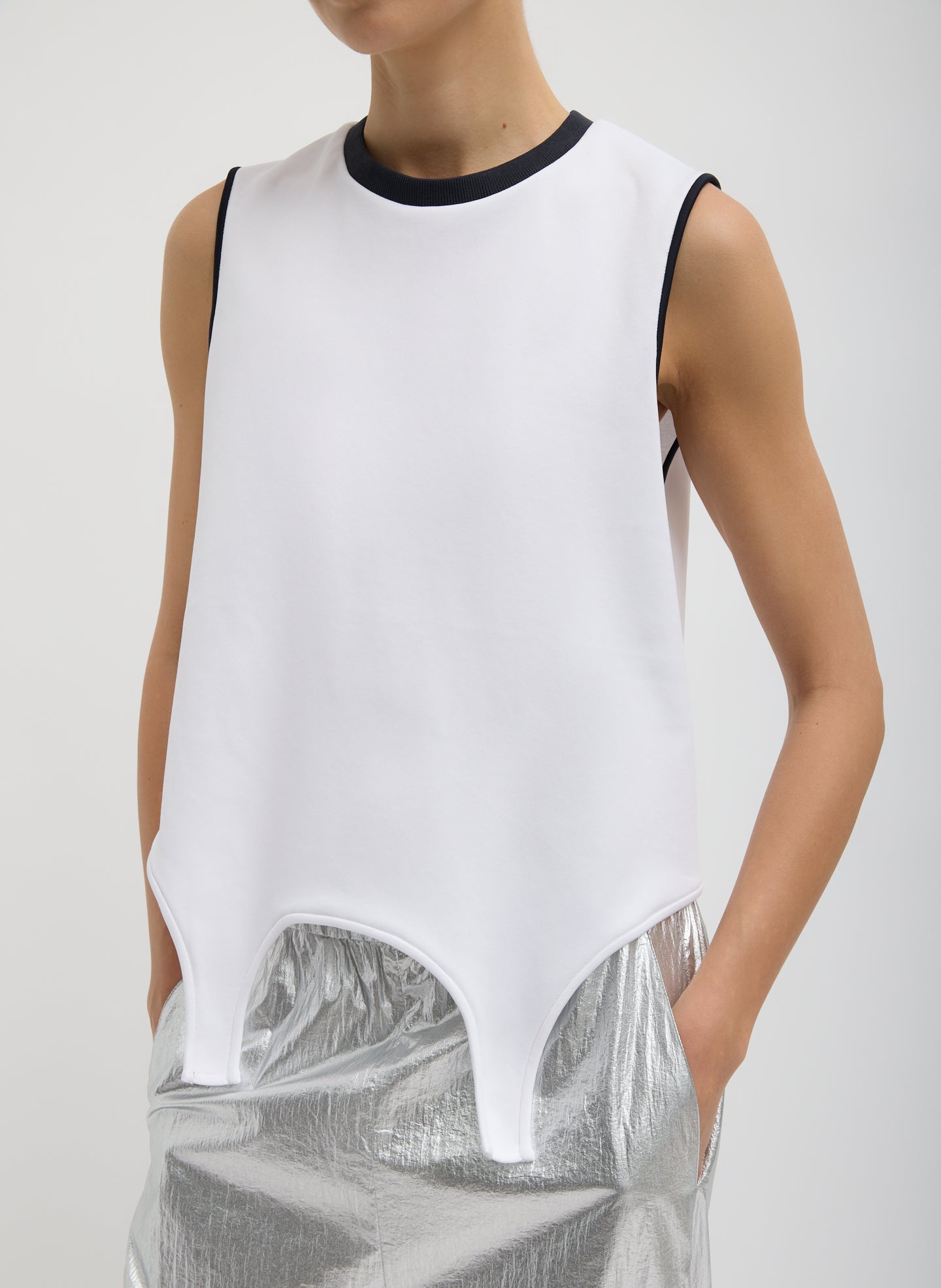 Tibi Active Knit Flip Tank
