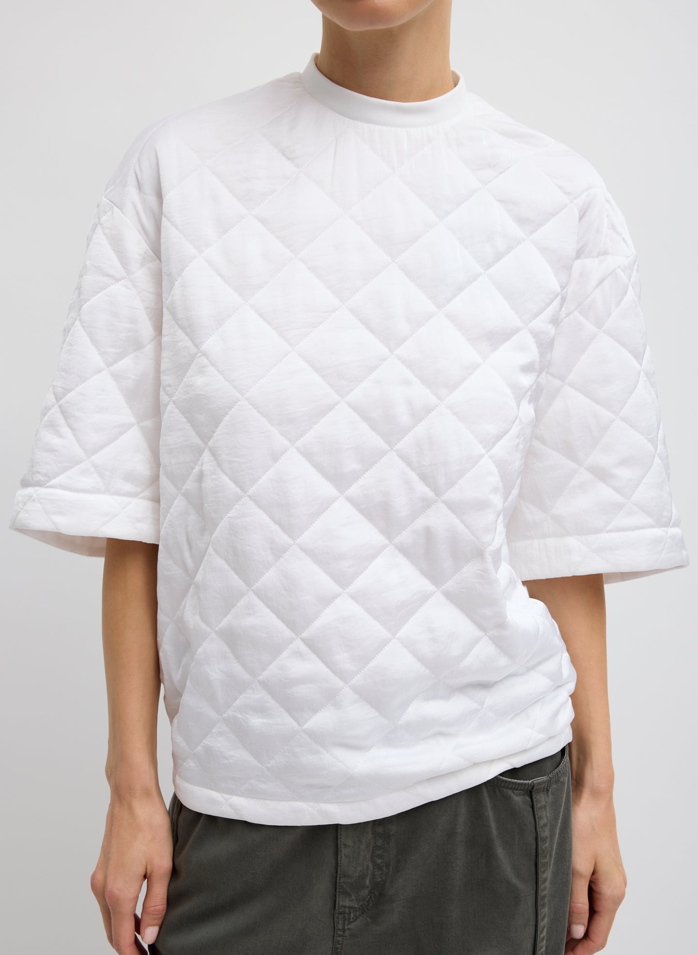 Tibi Cozy Quilting Anorak T-Shirt