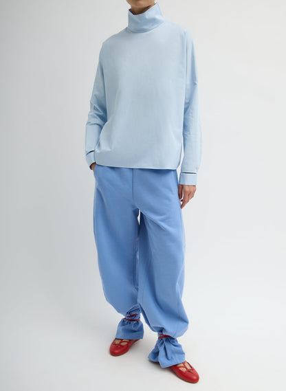 Tibi Eco Poplin Funnel Neck Dolman Top