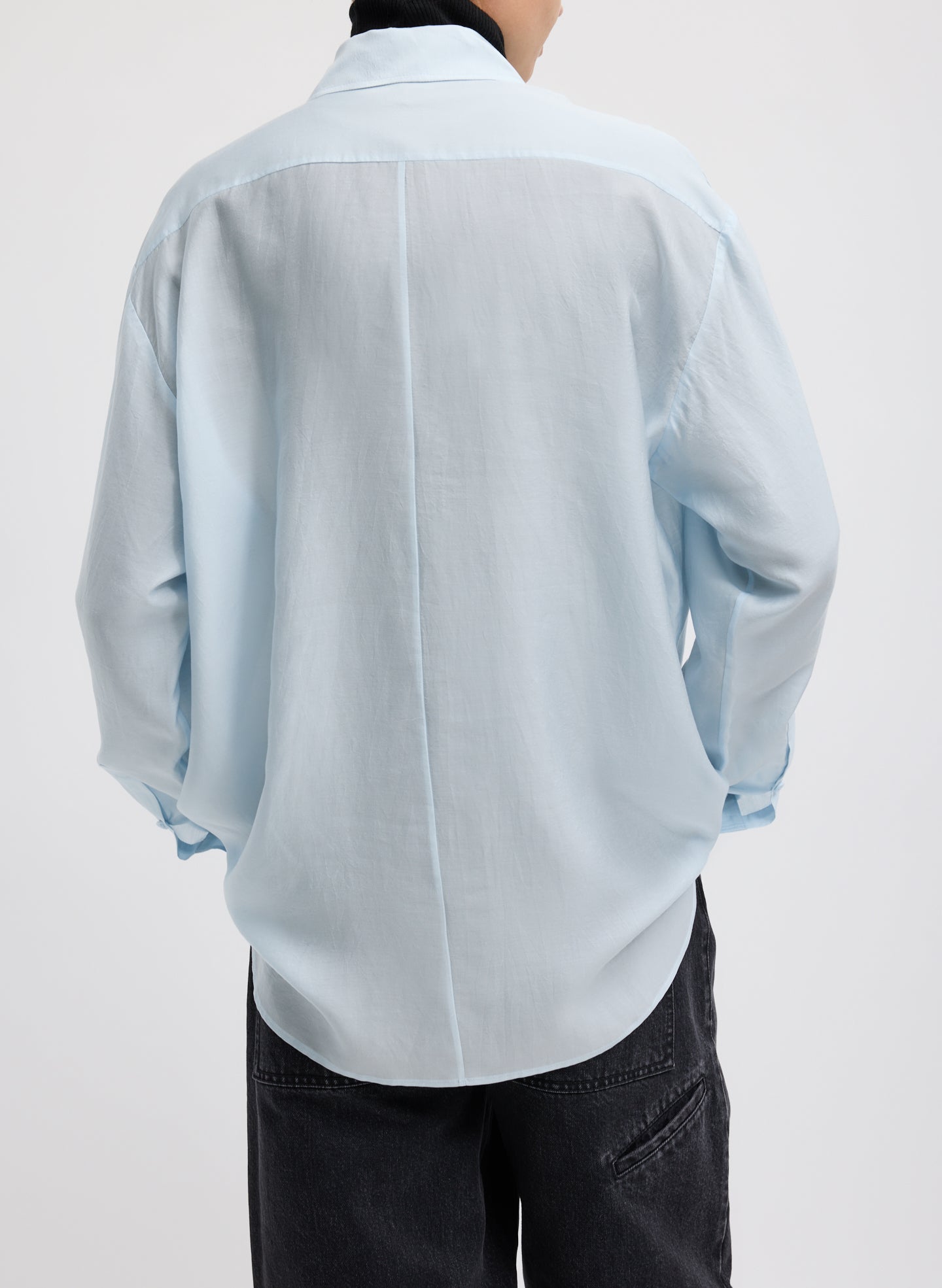 Tibi Silk Voile Easy Pintucked Shirt