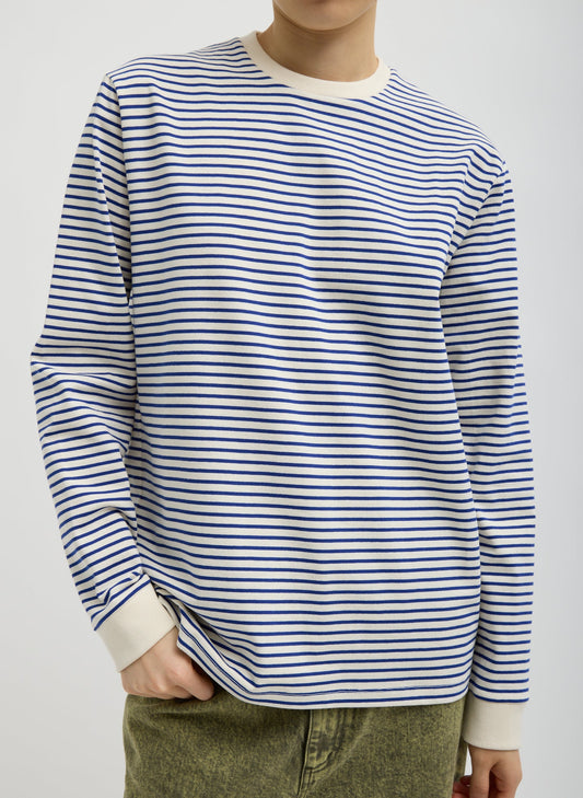Tibi Striped Perfect Unisex Long Sleeve T-Shirt