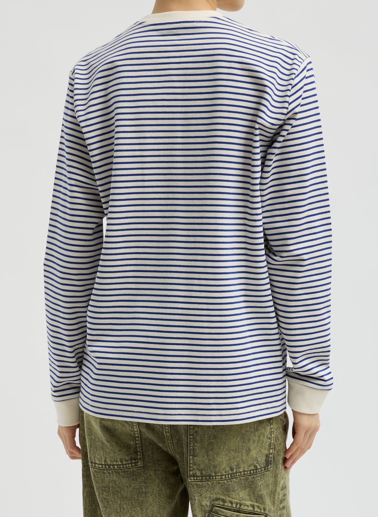 Tibi Striped Perfect Unisex Long Sleeve T-Shirt