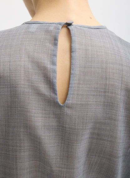 Tibi Sheer Wool Gauze Easy T-Shirt