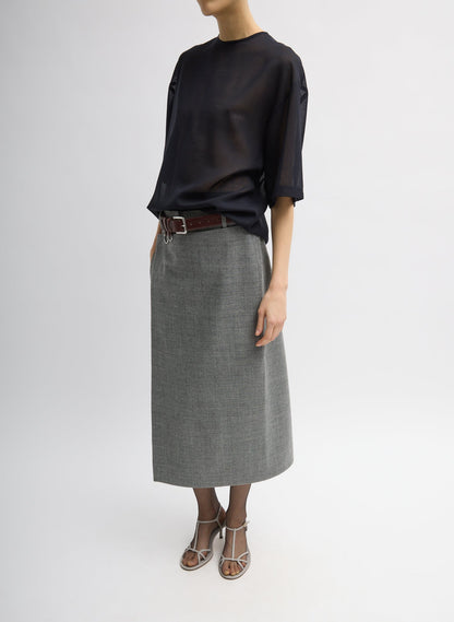 Tibi Sheer Wool Gauze Easy T-Shirt