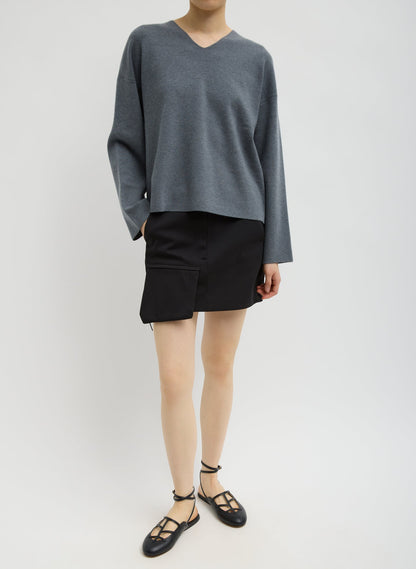 Tibi Compact Tech Knit Mini Skirt