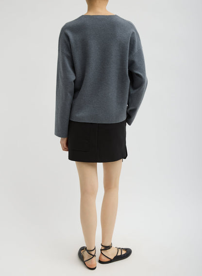 Tibi Compact Tech Knit Mini Skirt