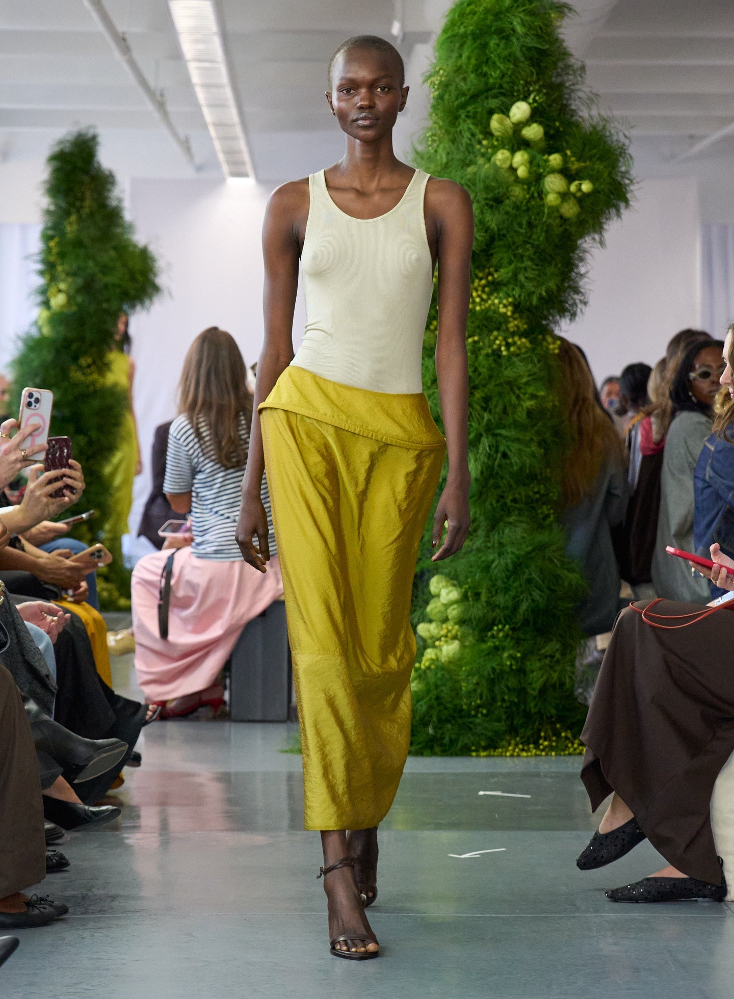 Tibi Chassis Hoop Pencil Skirt