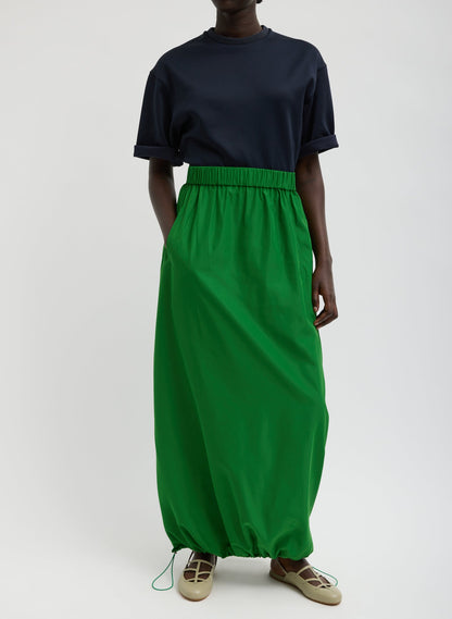 Tibi Italian Sporty Nylon Maxi Anorak Skirt