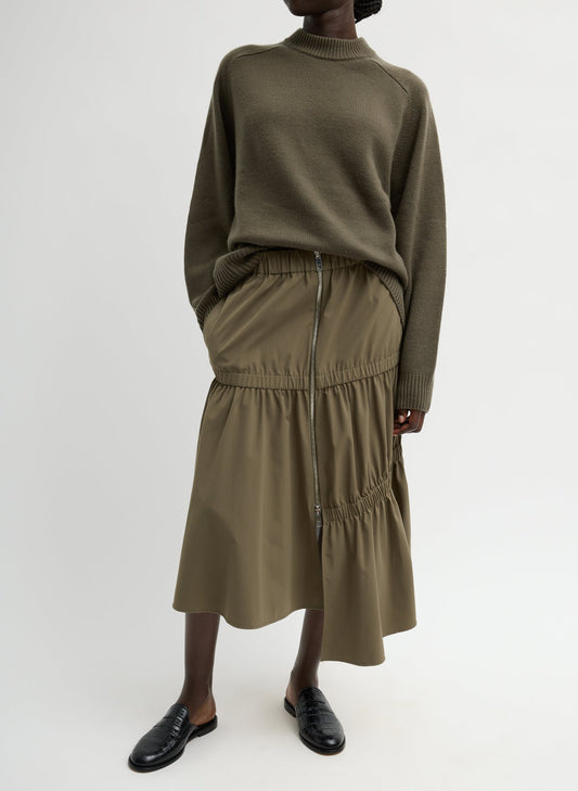 Tibi Tech Suiting Asymmetrical Skirt