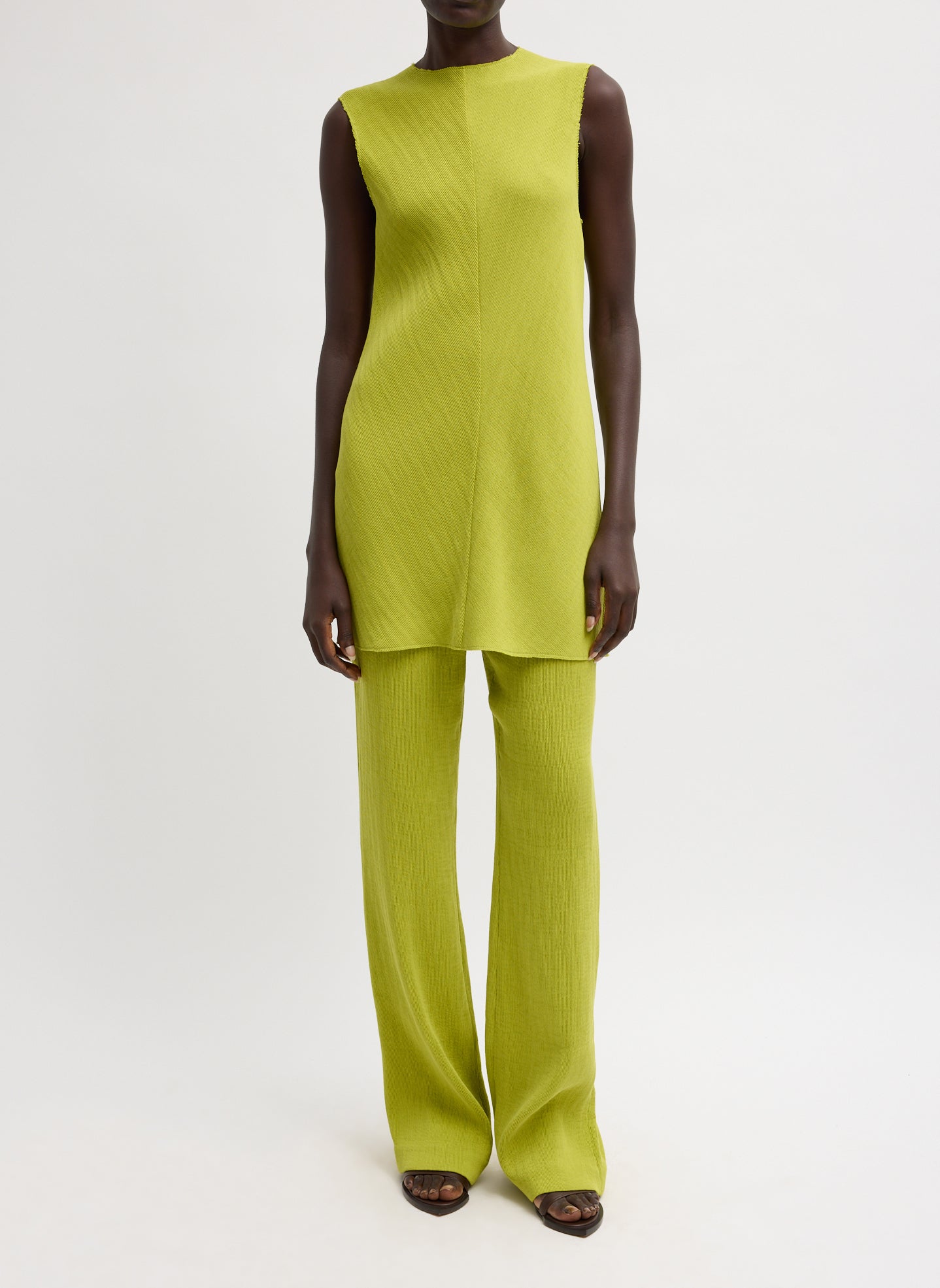 Tibi Viscose Plisse Corbit Pant