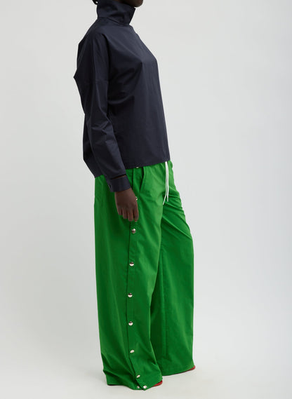Tibi Nylon Snap Pull On Jogger