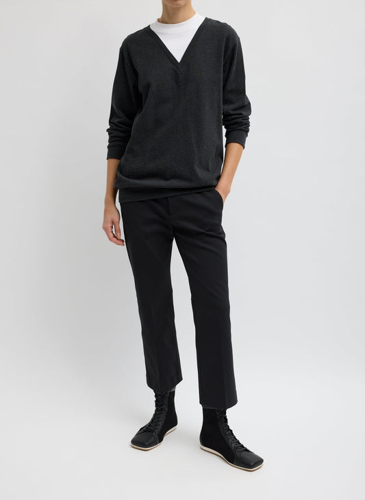 Tibi Compact Tech Knit Cropped Bootcut Pant