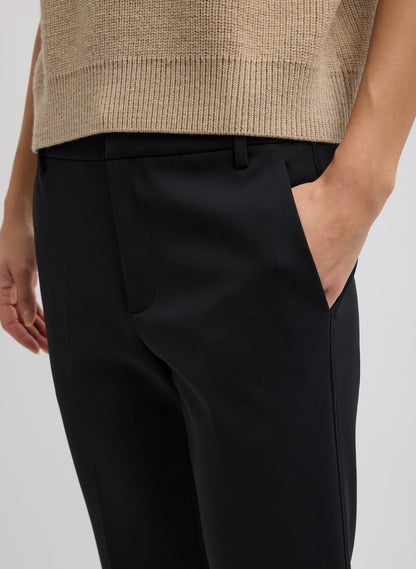Tibi Compact Tech Knit Cropped Bootcut Pant